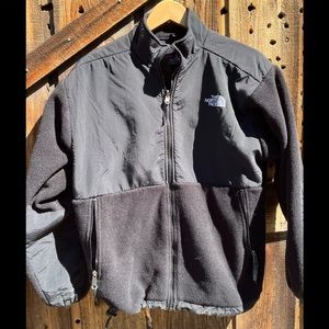 The North Face Fleece Zip Up Black Size Extra Large Kids Youth